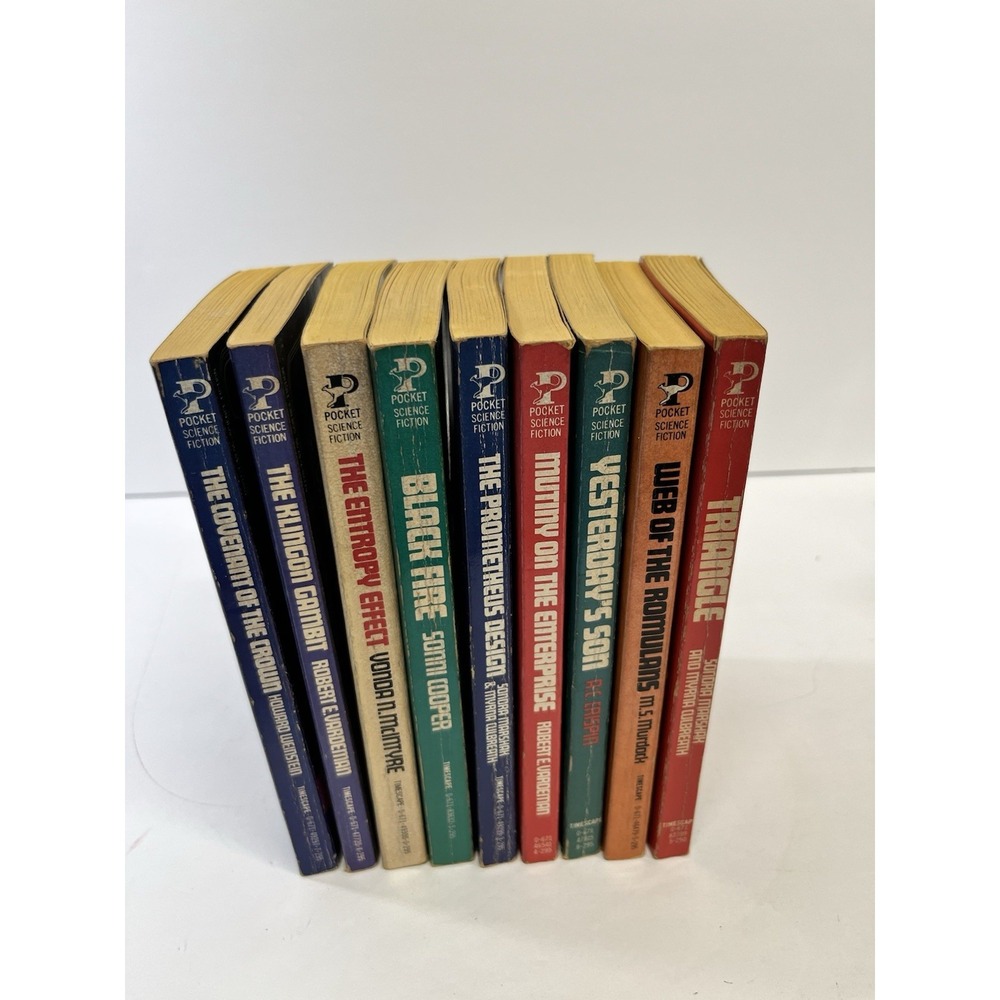 9 Star Trek Paperbacks Timescape Series